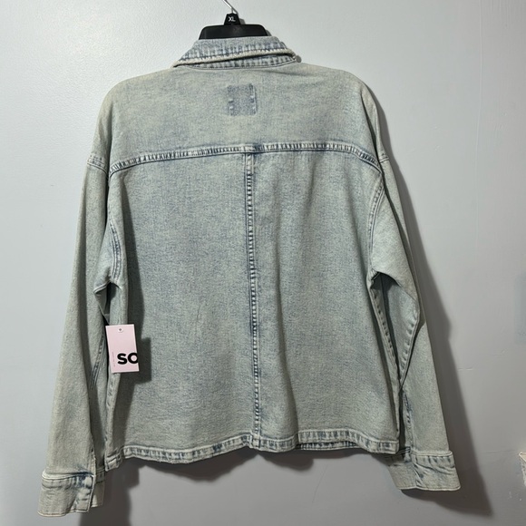 NWT SO Light Blue Denim Jean Jacket in Size‎ M - Picture 9 of 16
